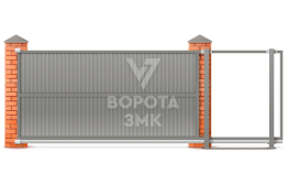 Откатные ворота 5500×1800 5,5 м ЗМК-8007