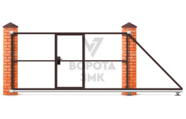 Ворота откатные под ключ 5 м5000×2600 ЗМК-7939