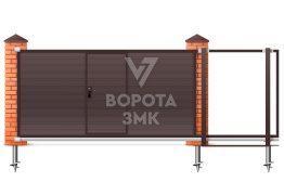 Откатные ворота 2250×2800 ЗМК-7830