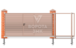 Раздвижные ворота Lux Дорхан 1750×2000 ЗМК-9729