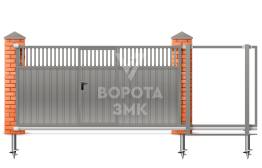 Ворота откатные 5500×3000 5,5 м ЗМК-8012