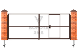 Ворот каркас распашных для дачи 2250×2500 ЗМК-4986