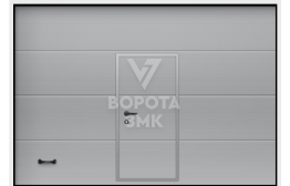 Промышленные ворота 3500×4000 с калиткой ЗМК-4006