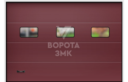 Ворота с окнами 3000×2500 ЗМК-3374