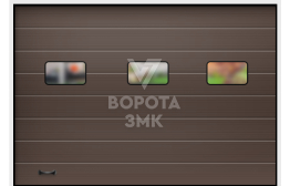 Секционные ворота 2125×2500 ЗМК-3520