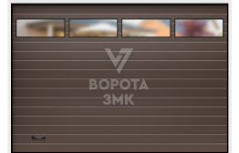 Ворота гаражные с окнами 2750×2125 ЗМК-3377