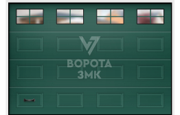 Подъемные гаражные ворота Дорхан Люкс 2250×3000 ЗМК-9756
