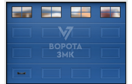 Утепленные подъемно-секционные ворота 2750×2250 ЗМК-3150