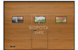 Ворота 2125×3000 с окнами ЗМК-3398